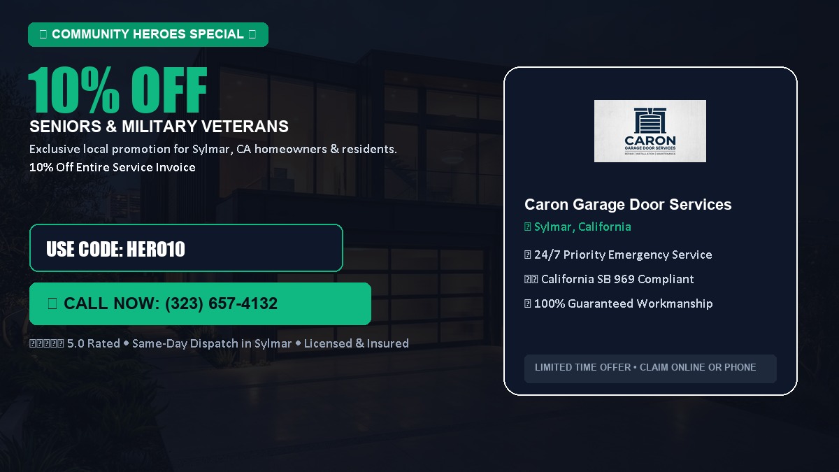 10% OFF Senior Citizens (65+) & Military / Veteran Community Discount in Sylmar, CA